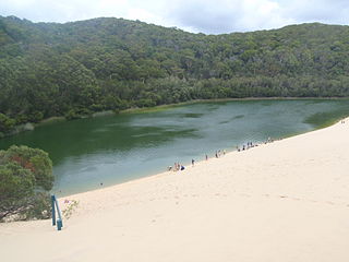 Lake Wabby Lake in Queensland, Australia