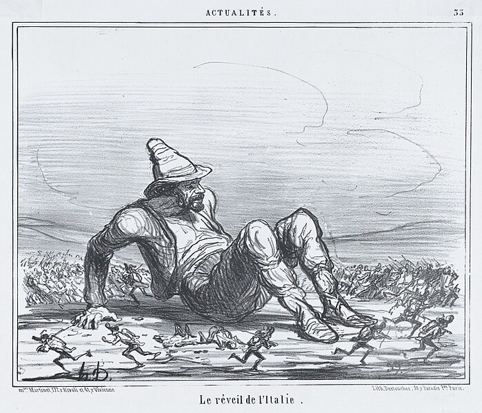 File:Le réveil de l'Italie, from Actualités, published in Le Charivari, May 7, 1859 MET DP876826.jpg