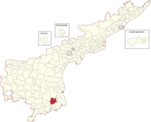 Legislative Assembly constituencies of Andhra Pradesh (168-Srikalahasti highlighted).png