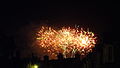 The fireworks display at South Street, during Lewes Bonfire 2013, held in Lewes, East Sussex.