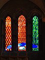 Modern stained glass windows of the cathedral's north porch (Andens fönster) designed by artist Brian Clarke