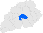 Posizione del comune sulla mappa della provincia