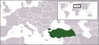Locatie van Türkiye Cumhuriyeti
