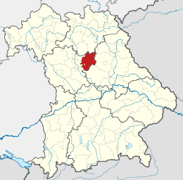 Dzielnica Nürnberger Land - Lokalizacja