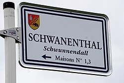 Lorentzweiler, Schwanenthal nom de rue.jpg