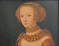 Lucas Cranach il Vecchio, Ritratto di giovane donna, dopo il 1492, Statens Museum for Kunst, Copenaghen (1) (36406096175).jpg