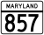 Maryland Route 857 marcatore