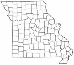 Lokasi dari Goodland dalam Missouri