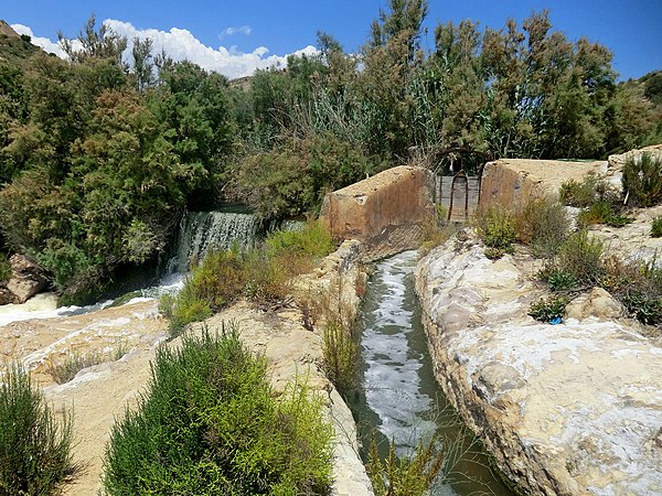 Main acequia, Vallongas, Elche, Valencia, Spain (May 2012)