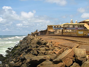 Majestic Train Station and the shoreline, Colombo, Sri Lanka.jpg