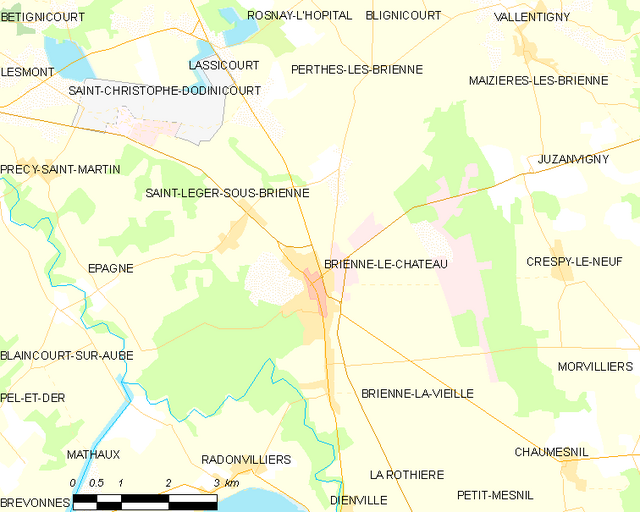 Poziția localității Brienne-le-Château