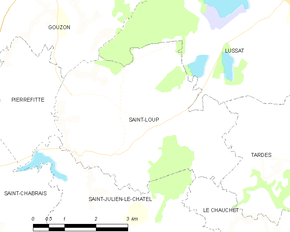 Poziția localității Saint-Loup