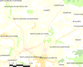 Poziția localității Saint-Hilaire-le-Châtel