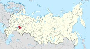 Location of Republic of Tatarstan