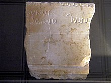 Marble inscription "SOMNO JUSSUS", Roman Grand (Andesina), France (7693237734).jpg