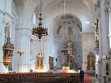 Innenraum der neuen Margaretenkirche