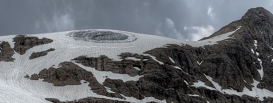 Punta Rocca glacier in August 2013