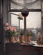 Vista desde la ventana del artista (1825), de Martinus Rørbye