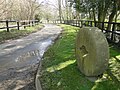 wikimedia_commons=File:Millstone outside Loudham Mill gate - geograph.org.uk - 4409337.jpg