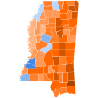 Mississippin presidentinvaalien tulokset 1968.svg