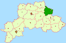 District de Mscislaŭ - Localisation