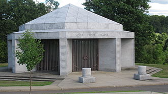 Monsignor Jan Ceppa Chapel at St. Stan's Cemetery in Meriden, Connecticut