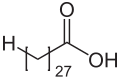 Deutsch: Struktur von Montansäure English: Structure of Montanic acid