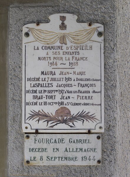 File:Monument aux morts de Espieilh (Hautes-Pyrénées) 1.jpg
