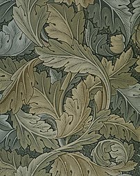 У. Моррис. Рисунок обоев с лиственным орнаментом. 1875. Музей Виктории и Альберта, Лондон
