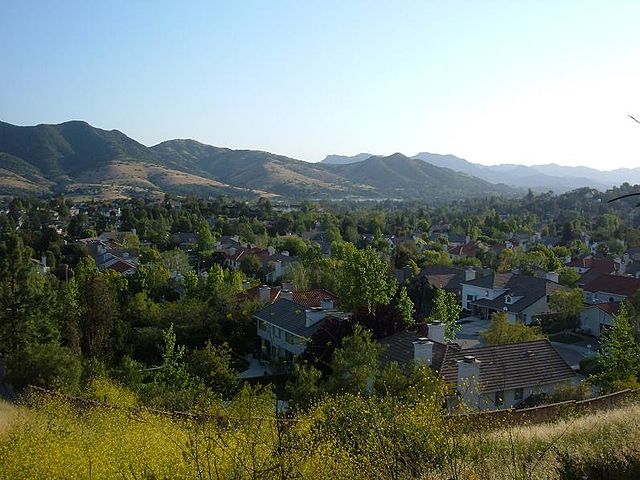 Western Agoura Hills from the hills north of Morrison Ranch