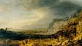 „Kalnuotas peizažas“ (apie 1630, Uficių galerija, Florencija)