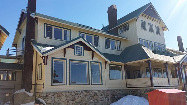 Mount Buffalo Chalet after restoration work in 2018.