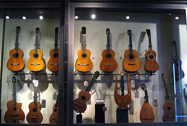 Guitars from the Museum Cité de la Musique in Paris (which houses almost 200 classical guitars)