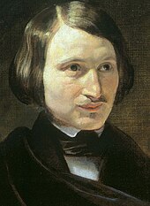 One of several portraits of Gogol by Fyodor Moller (1840) Gogol Portrait.jpg