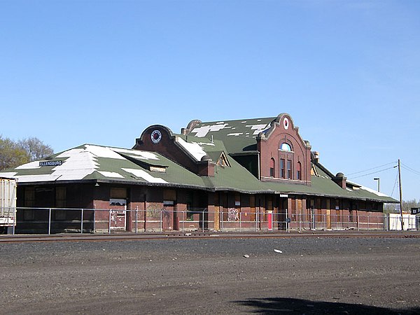 Northern Pacific Railway depot overview, Ellensburg, Washington