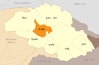 मानचित्र जिसमें गिलगित ज़िला گلگت‎ / Gilgit हाइलाइटेड है