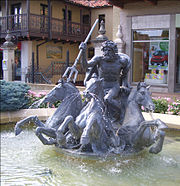 Neptune Fountain, W. 47th Street & Wornall Road, in The Plaza. Neptune Fountain Kansas City MO.jpg