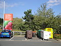 The recycling site at Sainsbury's, Foxes Road, Newport, Isle of Wight.