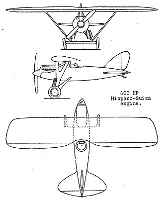 Nieuport-Delage NiD 48 3-view drawing from NACA Aircraft Circular No.29 Nieuport-Delage NiD 48C-1 3-view NACA Aircraft Circular No.29.jpg