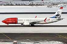 Norwegian, EI-FYA, Boeing 737-8 MAX (40637718081).jpg