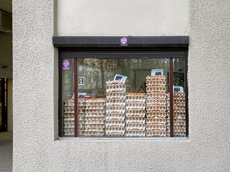 File:Nowa Huta (Krakow), egg shop.jpg