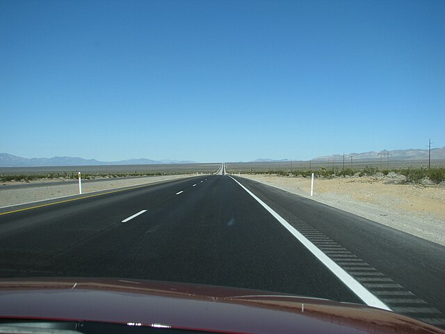 SR 160 as divided highway between Mountain Springs and Pahrump in 2008