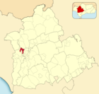 Расположение муниципалитета Оливарес на карте провинции