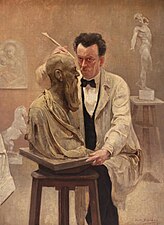 L'Atelier du sculpteur (1921), Collection privée .