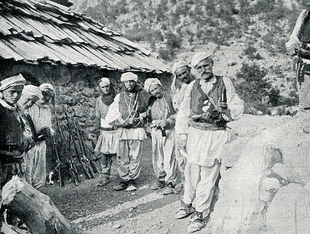 A group of Kelmendi men, 1912.