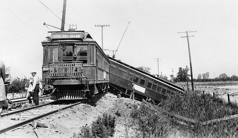 File:Pacific Electric collision wreckage, July 1927.jpg