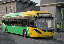 Bus Eireann TfI-specification Enviro200EV at Athlone railway station in January 2023 Parallel connection (52664851679) (cropped).jpg