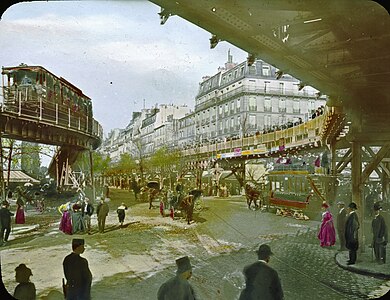 Paris Exposition rolling platform, Paris, France, 1900.jpg