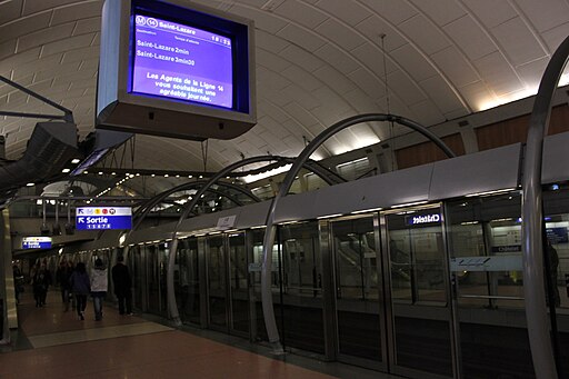 Paris Metro - Ligne 14 - Chtelet - Ecran SIEL