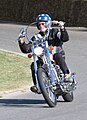 Peter Fonda riding Captain America, 2009